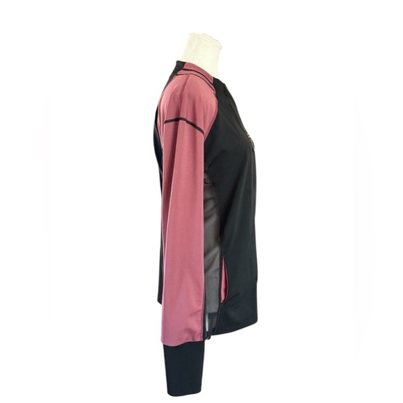 0 to 5 Athletic Jacket, Maroon and Black with Mesh, Size XL - Picture 4 of 7